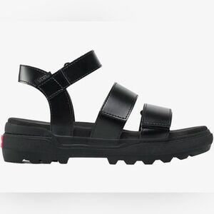 VANS Womens Colfax Black Velcro Sandals Chunky Platform Shoes
